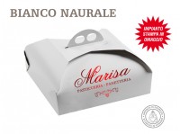SCATOLE PORTA TORTE PERSONALIZZATE BIANCO NATURALE